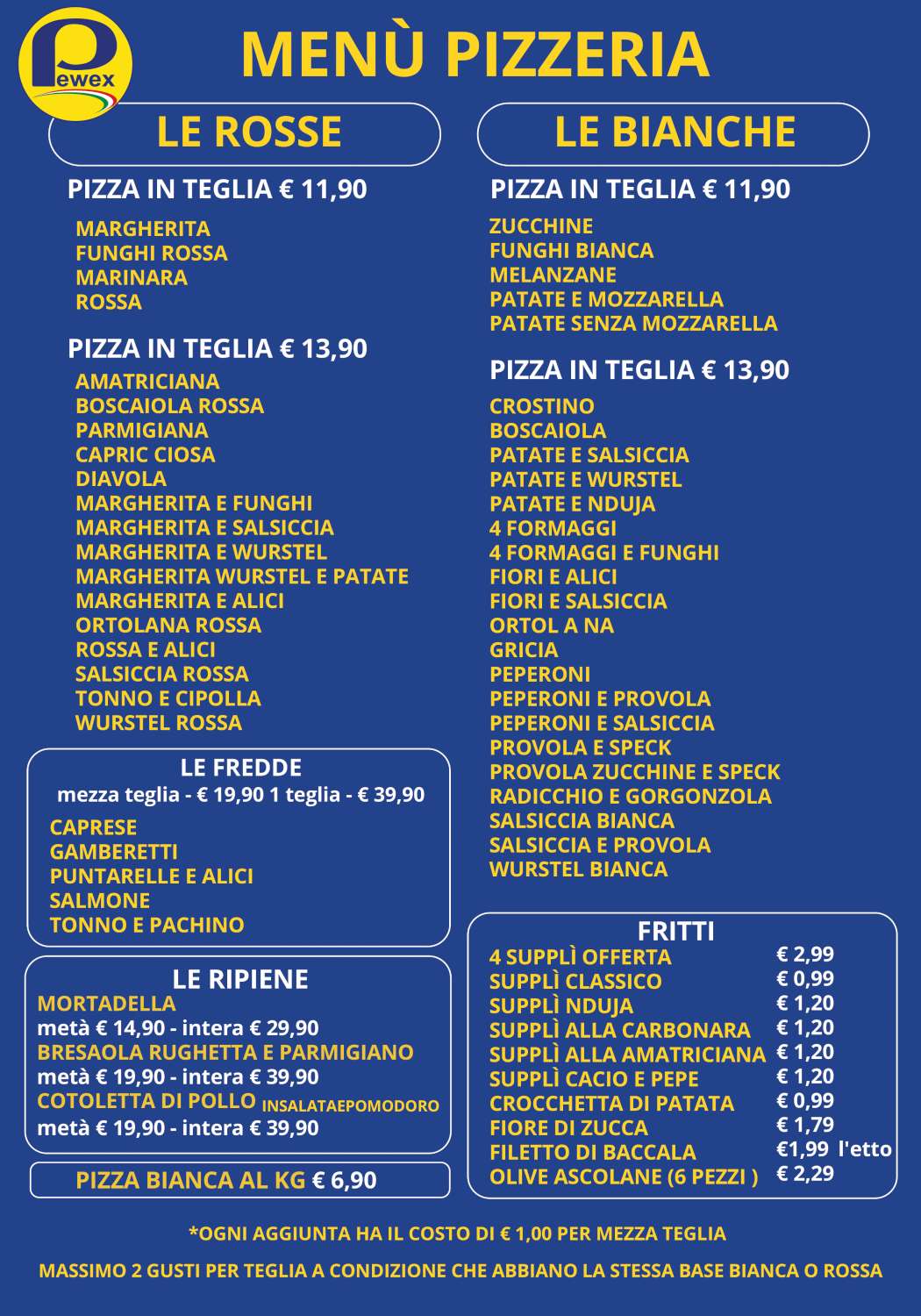 menù pizzeria 1
