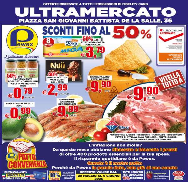 Sconti fino al 50% 